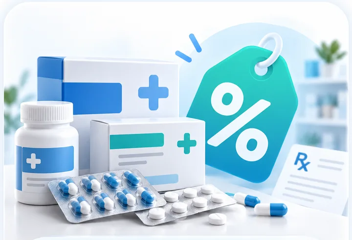 Medicamentos com etiqueta de desconto